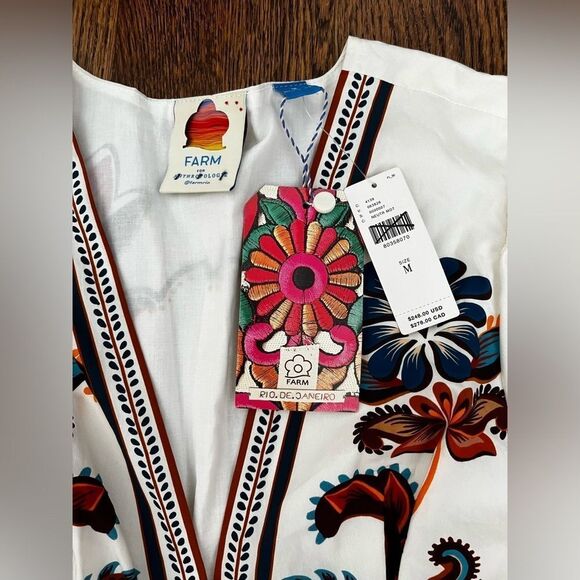 Farm Rio Size Medium Farm x Anthropologie V-Neck Maxi Dress - Picture 8 of 9